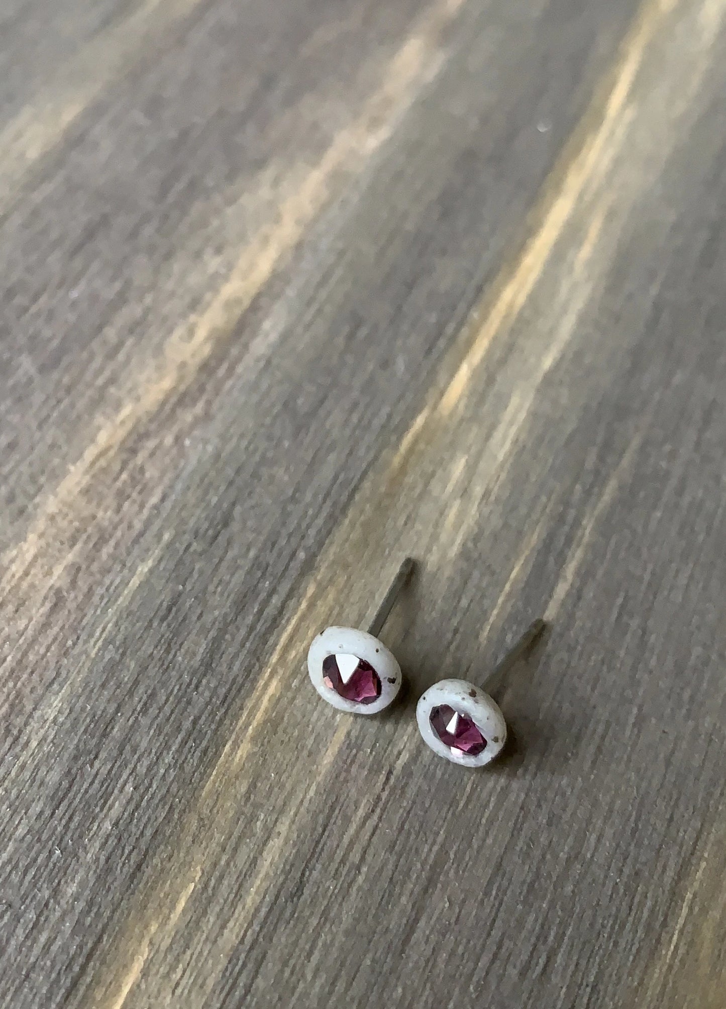Crystal Studs | Amethyst