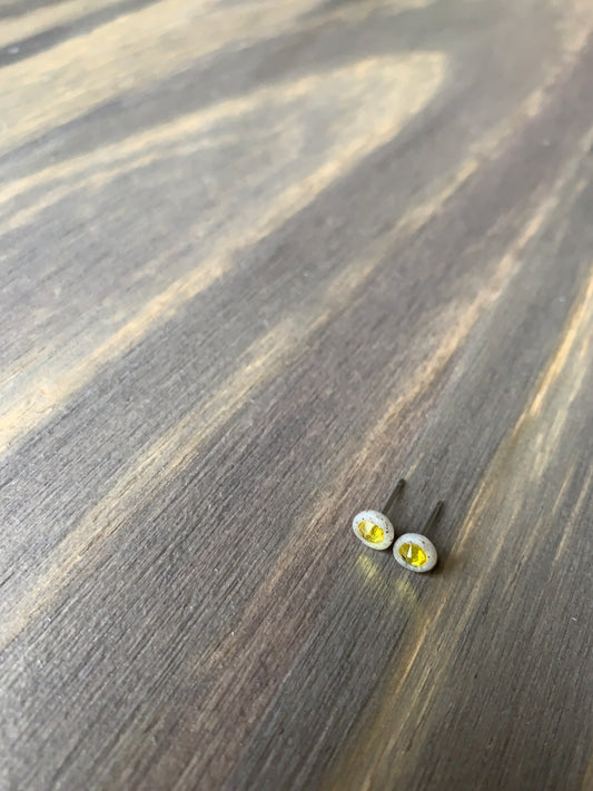 Crystal Studs | Citrine