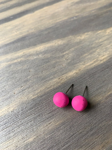 Pop Earrings | Hot Pink